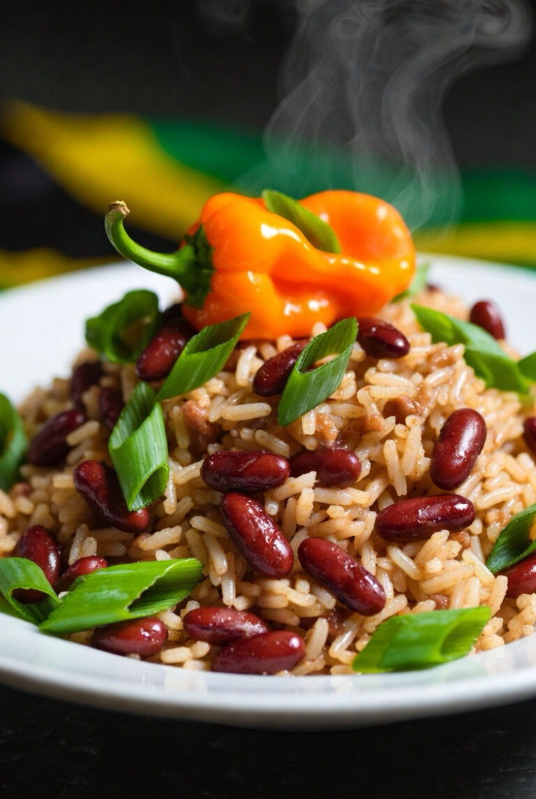 Authentic Jamaican Rice and Peas Recipe Creamy Coconut Caribbean Comfort Food