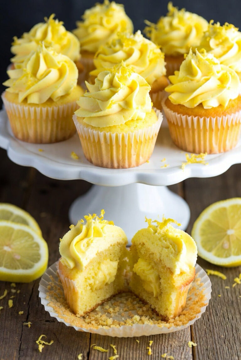 Homemade Lemon Cream Cupcakes The Ultimate Family Treat