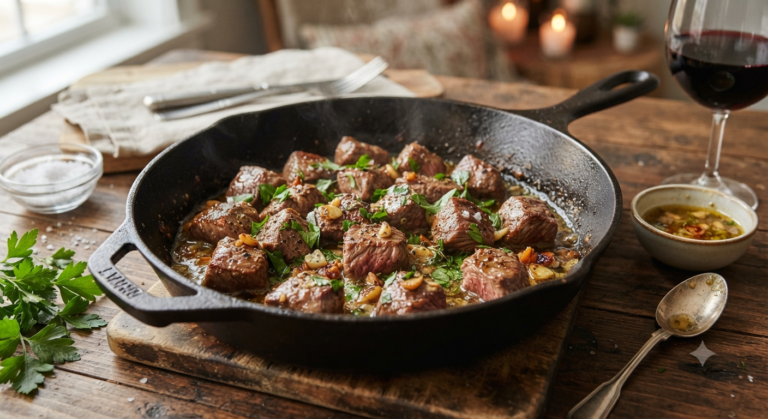 Garlic Butter Steak Bites: The Ultimate Easy 15-Minute Dinner img 6953